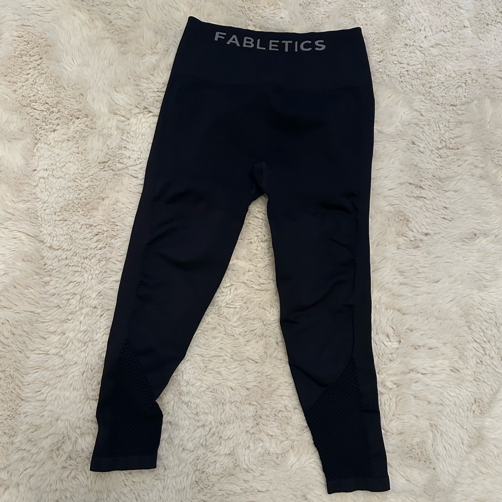 Fabletics High Rise Compression Leggings with Mesh